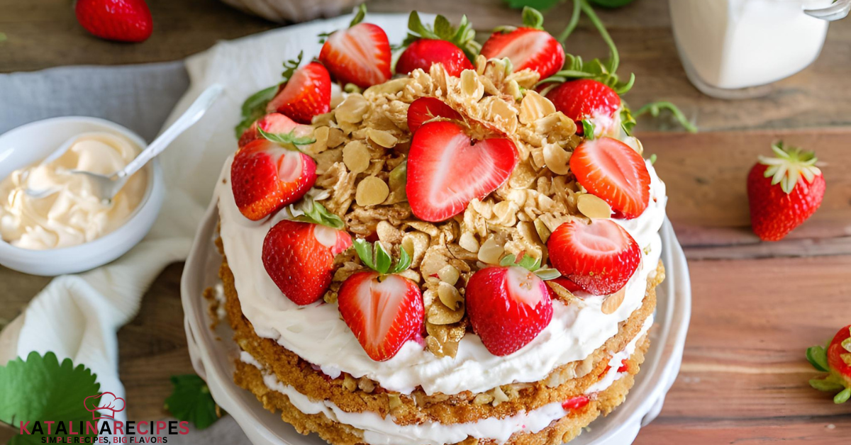strawberry crunch cake recipe